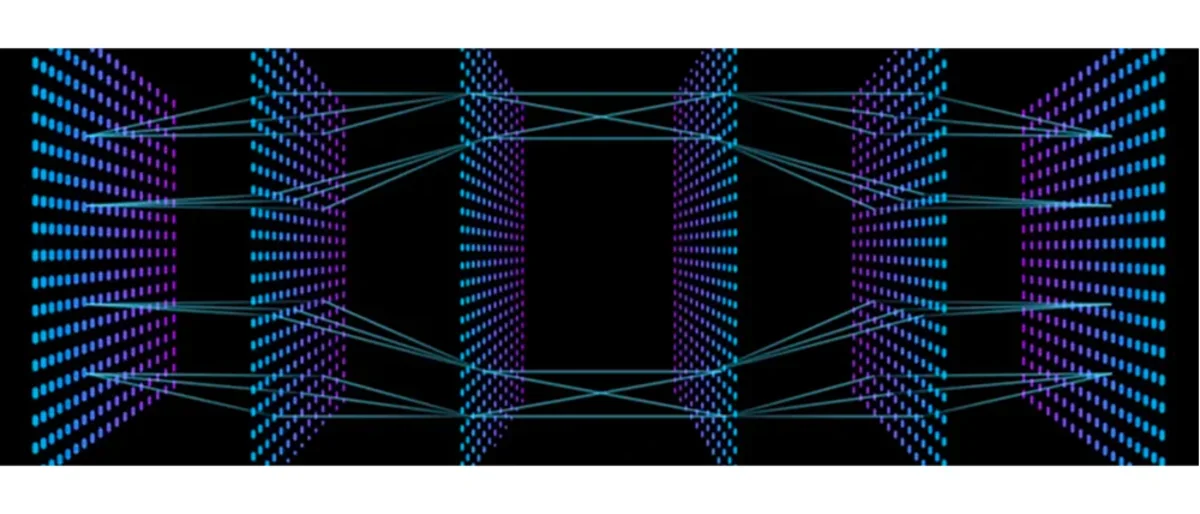 graphic illustration of computer networks