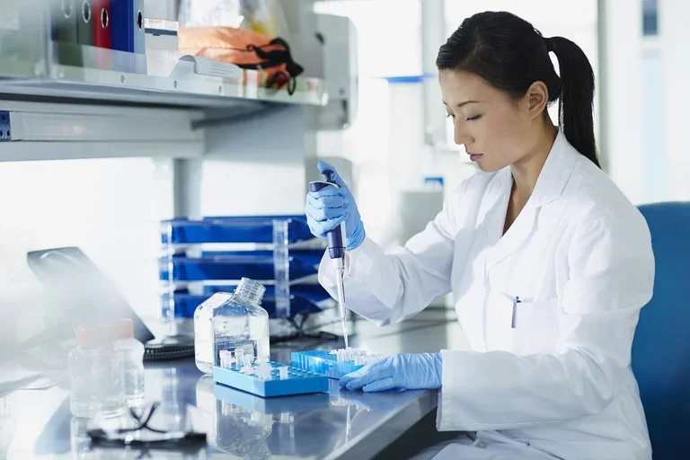 Female scientist